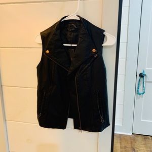 NWT Love Token vegan leather moto vest